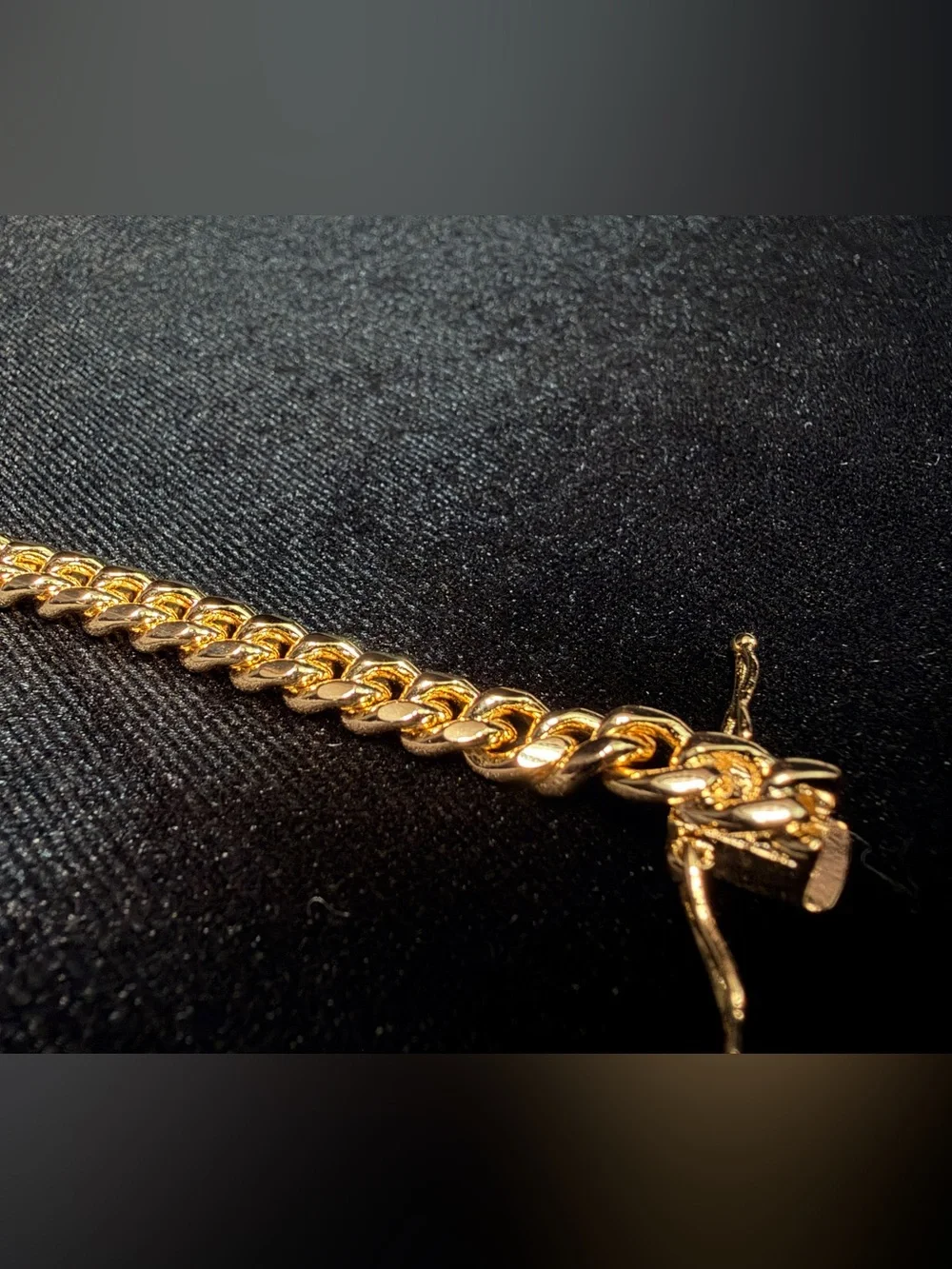 Cuban Bracelet 8.5in 6.3MM 14K Premium Finish w/Box Lock. Brand New.